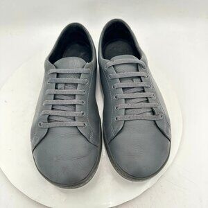 Birchbury Bramfords Men Size 8 Grey Leather Lace Up Minimalist Casual Shoes